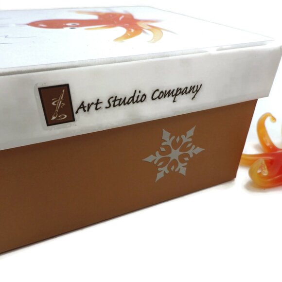 Hand Crafted Glass Octopus Ornament Mint in Box/ North Carolina Aquarium - Picture 4 of 7